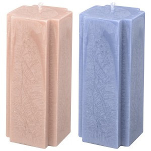 Свеча декоративная "Столб" 4,5*4,5*10,5см, цвет микс (кратность 3!!!) 5-107 Мультидом