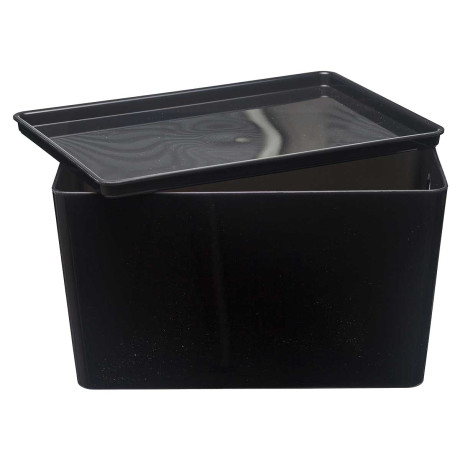 Контейнер ВЕРСА M Прозрачно-черный х14