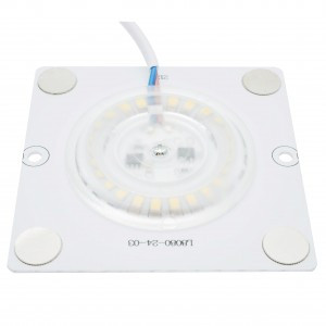 APEYRON модуль св/д с драйвером 12W(960lm) 4000К 4K 80x80 линз.рассеив. на магнитах IP20 2835 02-19