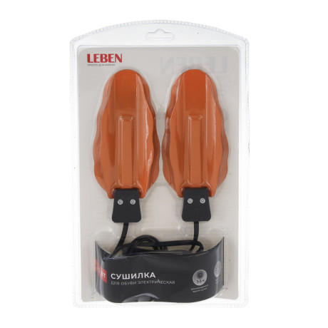 LEBEN Сушилка для обуви металлическая, 220В, 12Вт, температура нагрева 65-80 градусов