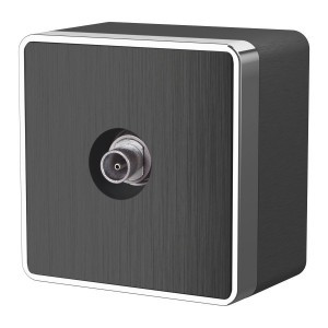 Werkel роз. ОУ TV 1 мест. оконечная Gallant (графит рифленый) a051343 W5083004