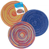 Салфетка сервировочная &quot;Спираль&quot; d=18см (кратность 6шт!!!), PP, полиэстер VL51-81 Мультидом