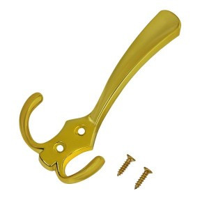 Крючок-вешалка мебельн 3-рожк СТАНДАРТ 306А GP золото Инд. уп. на подвесе(320,40)