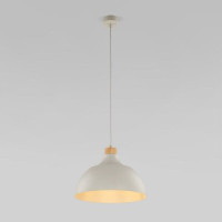 TK Lighting св-к подвес. 1x15W 340х340х1700 пластик белый/светлое дерево Cap 5664