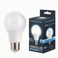 Energy лампа св/д ЛОН А60 E27 10W(850lm) 6500К 6К 59x108 матов (10!) 109309