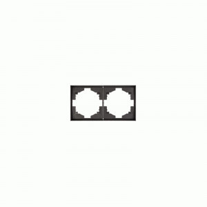 KRANZ MIELE STRONG Рамка 2 мест. (горизонт.) графит KR-78-0752-6