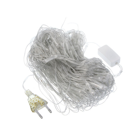 СНОУ БУМ Гирлянда эл. сеть 224LED, 2x2м, шампань, пост. свечение, ПВХ прозр., 220В