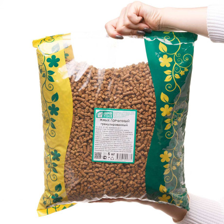 Жмых горчичный гранулированный 5кг Зеленый уголок