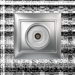 Smartbuy Венера роз. СУ телевизионная 1-местная 75Ом  5-862МГц серебро  (SBE-01s-S1-TV)