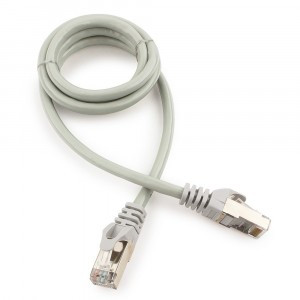 Cablexpert патч-корд FTP cat6, 1м, литой, многожильный (серый)