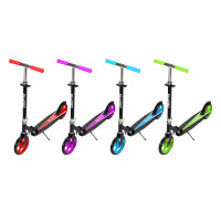 SILAPRO Самокат 2-х колес., колеса (PU d=200мм ABEC-7), алюминий/металл, до 90кг, h96-91-86х90см