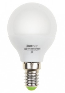 Jazzway Шар G45 E14 5W(400Lm) 4000K 4K 80x45 матовая PLED-ECO-G45 .1036926A