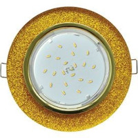 &quot;Ecola GX53 H4 5310 св-к Стекло Круг золото-золотой блеск 38x126 FQ53RNECH (10!)