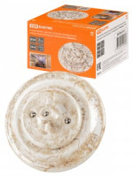 TDM Болонь Выкл СУ фарфор. поворот проходной с ручкой (бантик) 10А мрамор Ретро SQ1820-0113