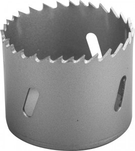 Коронка ЗУБР "ЭКСПЕРТ" биметаллическая, быстрорежущая сталь, глубина сверления до 38мм, d-54мм