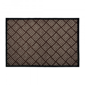 Коврик придверн.влаговпит.HALL 60*90см, серо-коричн. рисунок, подложка ПВХ 24079 Vortex