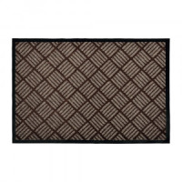 Коврик придверн.влаговпит.HALL 60*90см, серо-коричн. рисунок, подложка ПВХ 24079 Vortex