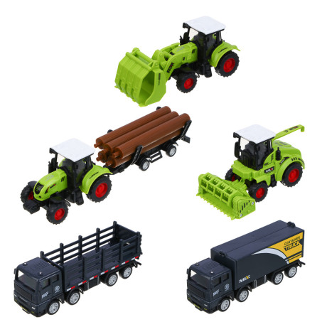 ИГРОЛЕНД Машинка инерционная "Техника-мини", ABS, 14,3х4,8х6 см, 5 дизайнов