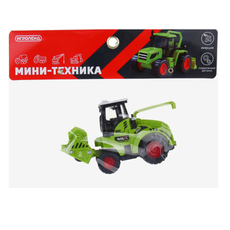 ИГРОЛЕНД Машинка инерционная "Техника-мини", ABS, 14,3х4,8х6 см, 5 дизайнов