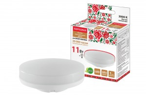 TDM GX53 11W(880lm) 3000K 2K GX53-11Вт-230В-3000К-Э 75x26 Народная (10!) SQ0340-1552