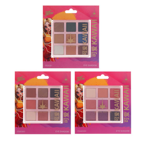 BY Русские Супергерои Заря Каваи Палетка теней 9 тонов, 9 гр, 3 вида