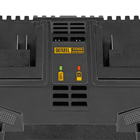 Устройство зарядное для аккумуляторов двухпортовое BCH-20-4.0x2, Li-Ion, 20 В, 4.0 А Denzel