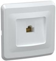 IEK ВЕГА РК10-ВБ роз. СУ 1-ая комп. RJ45 Cat5e белый EKV15-K01-DM