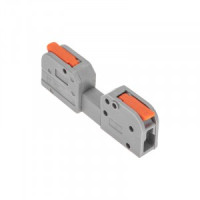 REXANT Клемма СМК 222-421R проходная разъем. 1 полюс серая 0,2-2,5/4мм2 (50 шт/уп) цена/шт 07-5261