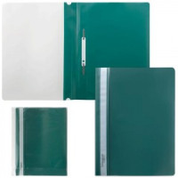 Скоросшиватель пластиковый BRAUBERG зеленый 220414