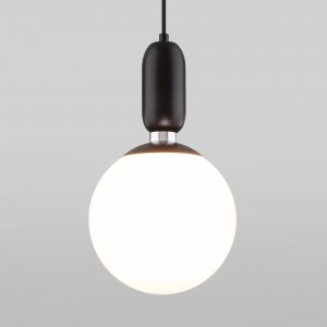 EUROSVET св-к подвесной E27 1x60W 180х1200 металл черный/белый Bubble 50197/1 a050248