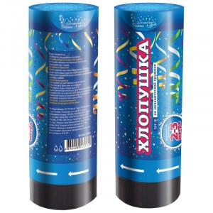 Хлопушка 16см, высота вылета 2-3м, механ. пружина SPF-16 Волшебная страна 103862