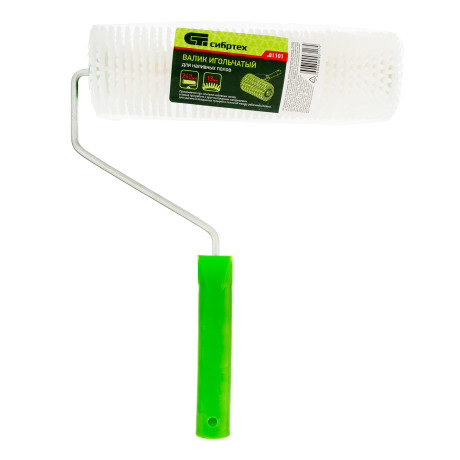 Валик игольчатый для наливных полов с ручкой, 240 мм Сибртех