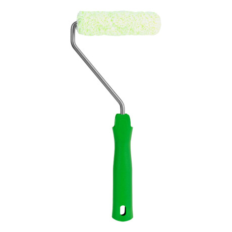 Мини-валик в сборе "Работы с древесиной", 110 мм, ворс 12 мм, D 16 мм, D ручки 6 мм, микроволокно Сибртех