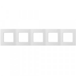 Bylectrica Мастер Рамка 5 мест. белый (ABS пластик) ЮЛИГ.735212.375