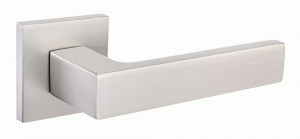 Ручка дверная компл.квадрат.основ. РЕНЦ Корсико никель супер матовый INDH 323-03 slim MSN