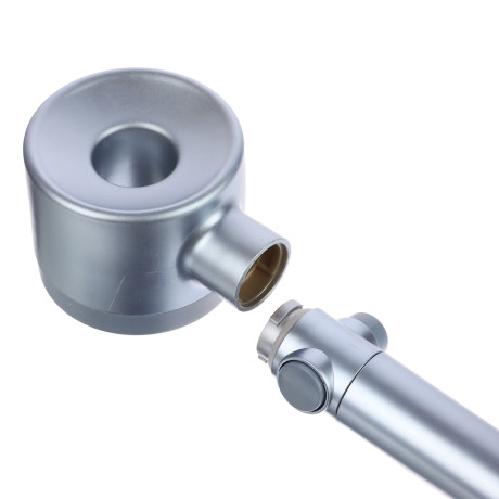 RAIN Лейка для душа, 5 режимов, с фильтром, кнопка-стоп, 80мм, светло-синий