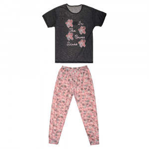 Комплект женский (футболка и штаны), р.46-56, 100% хлопок, арт. 75970, ТМ Ромашка