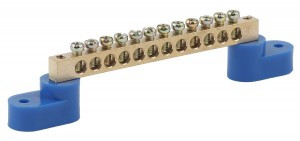 ЭРА NO-222-69  Шина N "ноль" на двух угловых изол ШНИ-8х12-12-У2-Синий (10/300/4800)