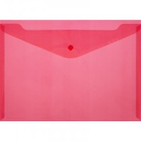 Папка конверт А4 (10шт/уп, цена за уп) с кнопкой красный КНК180 Россия 727927