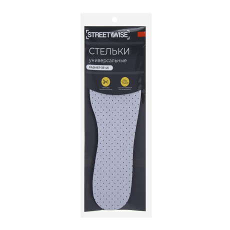 Стельки универсальные тм STREETWISE, латекс, полиэстер, р. 36-46