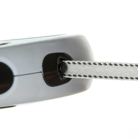 Рулетка-поводок NA2501 автомат.трос, цвет-микс (черный, розовый, голубой) ,  5м