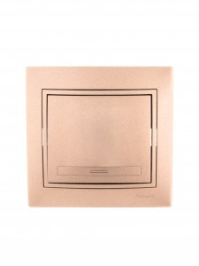 "Lezard Мира выкл. СУ 1 кл. 10А коричн. металлик (корпус PC) 701-3131-100