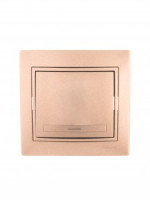 &quot;Lezard Мира выкл. СУ 1 кл. 10А коричн. металлик (корпус PC) 701-3131-100