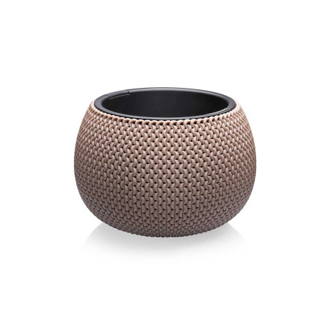Кашпо Lace 2,3л сер-коричневый Эльфпласт 572 х6