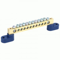 REXANT Шина N &quot;Ноль&quot; (нул.)  8х12мм 12 отв. 160A, инд.шк 11-2335