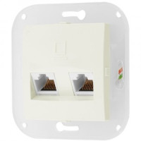 Bylectrica УЮТ мех. компьютерной розетки 2-местн, беж., (РК216-011 беж.)