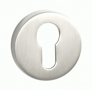 Накладка на цилиндр круг. РЕНЦ, никель супер матовый  INET 06 MSN