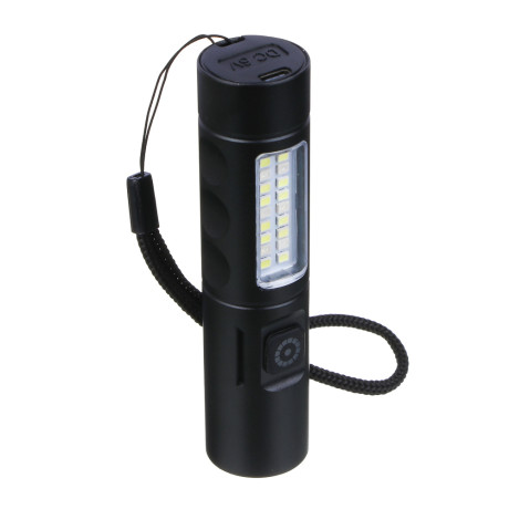 Фонарь рабочий тм ЕРМАК, 6 режимов, 1200мАч, зарядка Type-C, красный свет, 118х28 мм