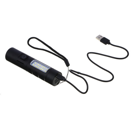 Фонарь рабочий тм ЕРМАК, 6 режимов, 1200мАч, зарядка Type-C, красный свет, 118х28 мм