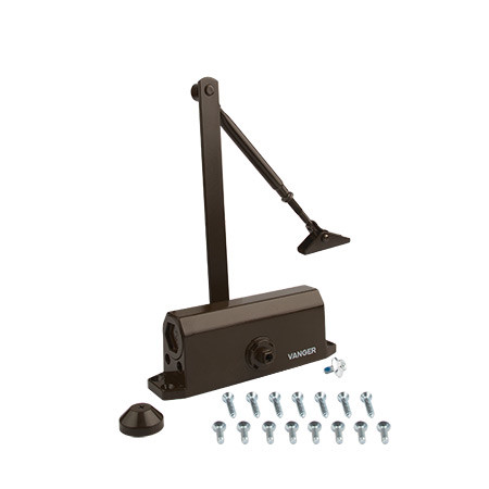 Доводчик дверной VANGER DC-85-BR коричневый (дверь до85кг, t= -40°C)   \10